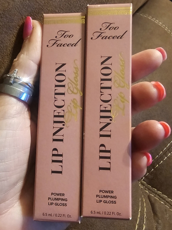 Too Faced Other - NEW in Box (2) Too Faced Lip Injection Lip Gloss - Just Friends FULL size x (2)